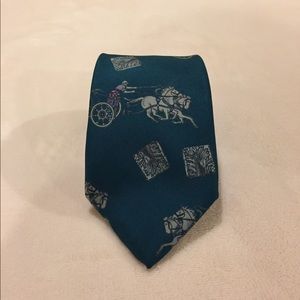 Vintage ysl, horse and buggy tie